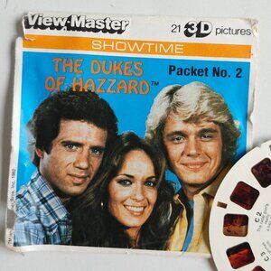 VINTAGE Dukes of Hazard View Master Reels 21 3D Pictures TV Show 1982